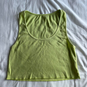 American Eagle Green Cropped Tank